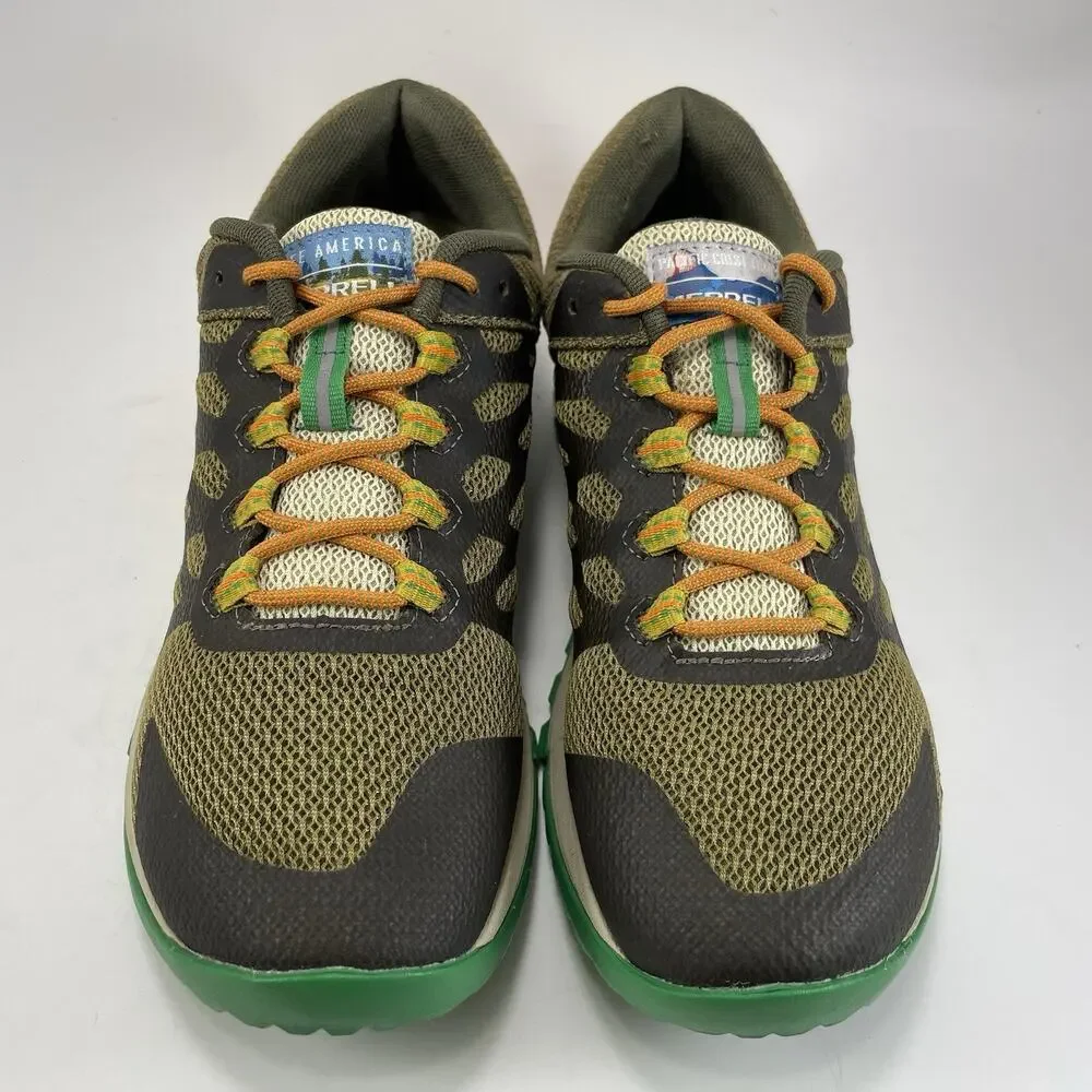 Merrell Antora 2 Trail Running Shoes Womens Size 8 Green 'See America' Athletic - Picture 9 of 9